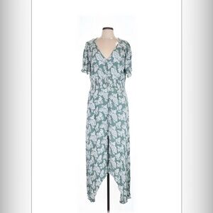 Baltic Born Teal Floral Long Dress